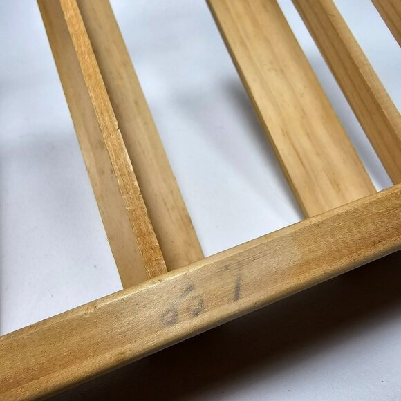 Napa Valley 24 Cassette Wooden Storage Crate w/ Divider & Square Embossed Logo - Picture 2 of 7